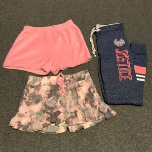 3pc Shorts, Skirt & Sweats Bundle